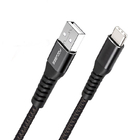 100W 6.6Ft Type C To USB 3.0 Data Cable Aluminium Alloy
